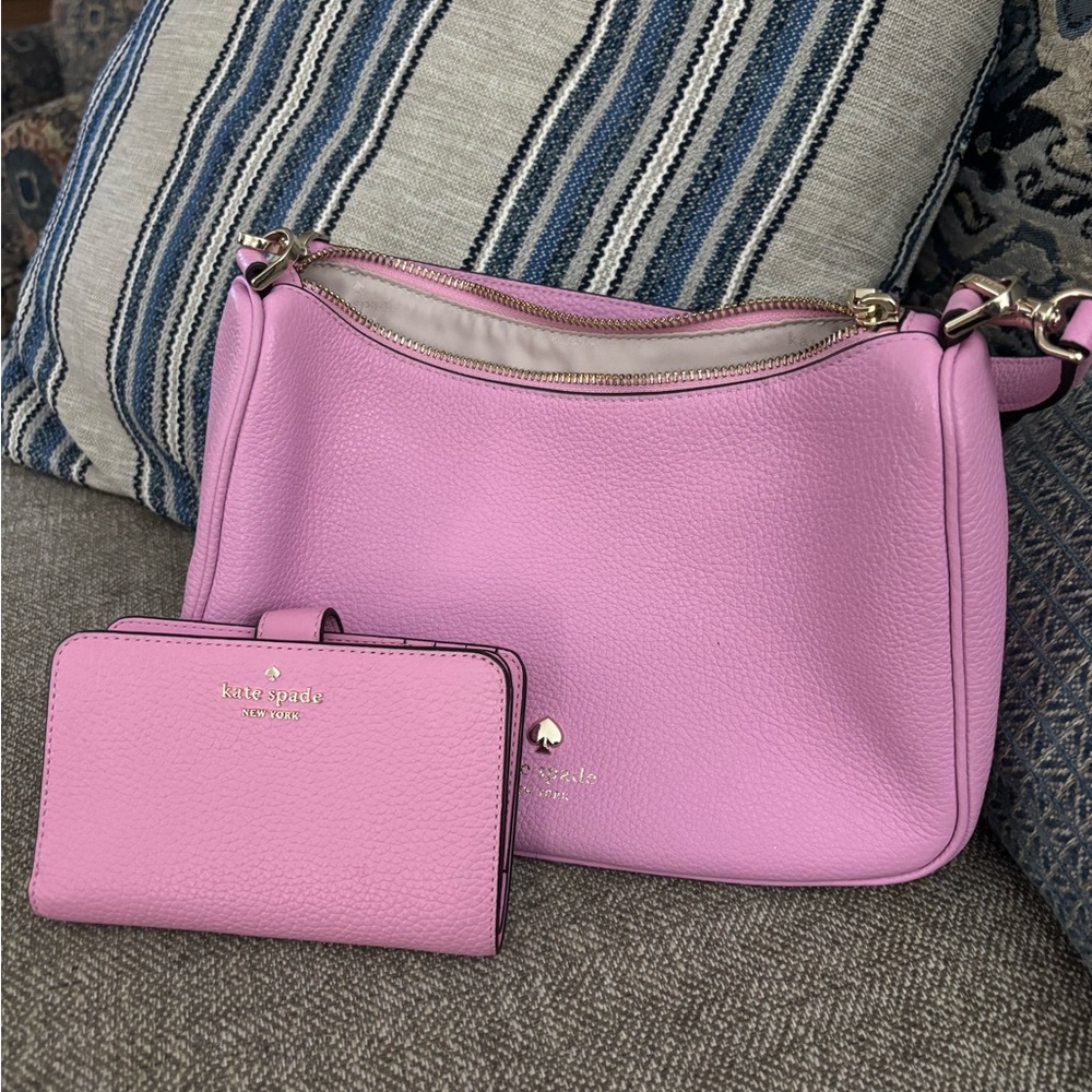 Kate Spade Vibrant Pink Shoulder Bag and Wallet